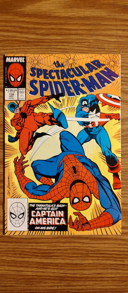 Spectacular Spider-Man #138 Newsstand NM/9.4 1988 Marvel Comics, 1st Tombstone Comics USED Not specified