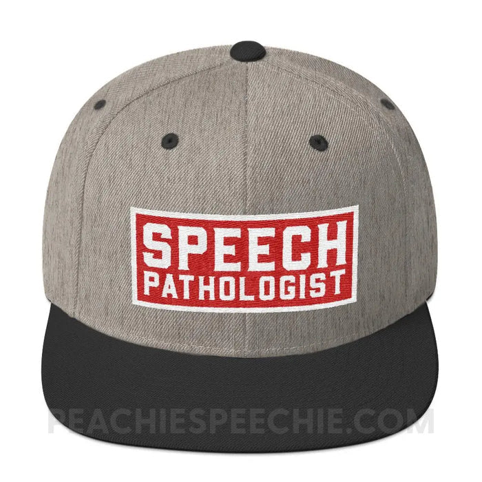 Speech Pathologist Premium Ball Cap - Heather/Black - Hats peachiespeechie.com