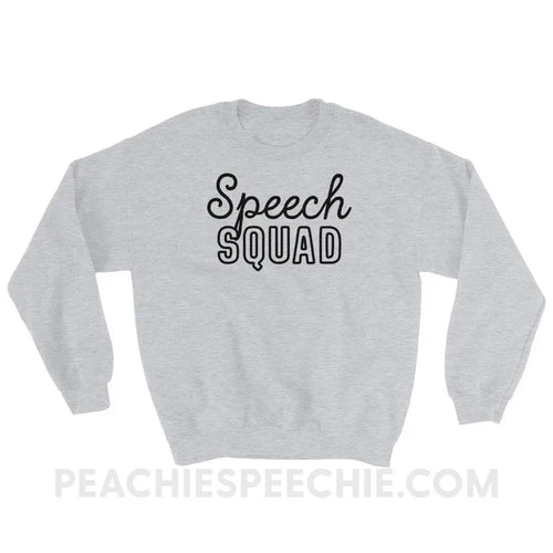 Speech Squad Classic Sweatshirt - Sport Grey / S - Hoodies & Sweatshirts peachiespeechie.com