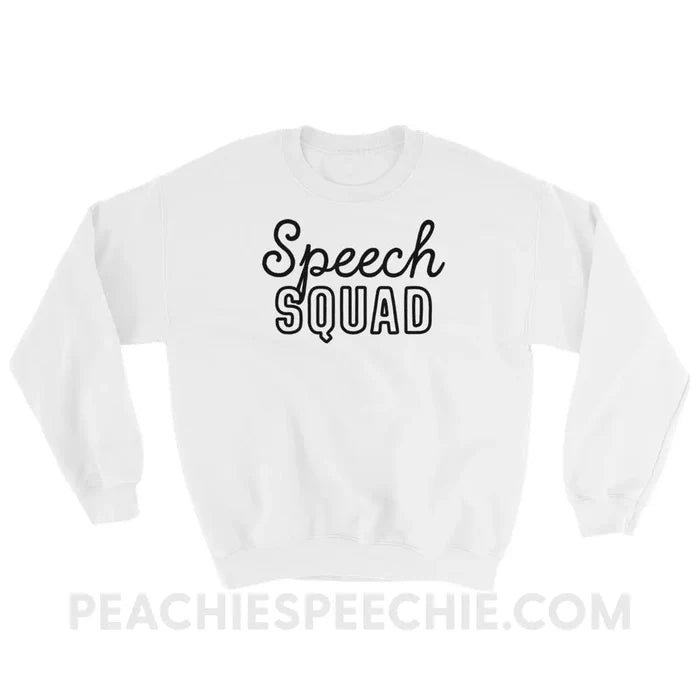 Speech Squad Classic Sweatshirt - White / S - Hoodies & Sweatshirts peachiespeechie.com