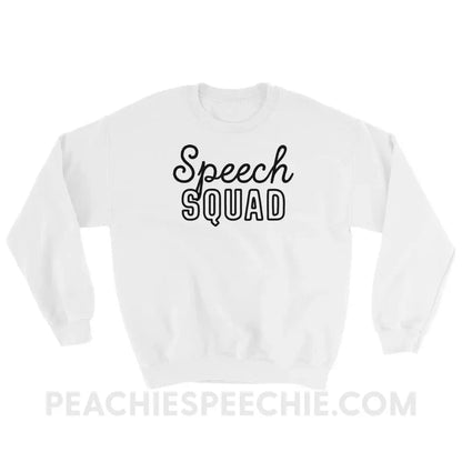 Speech Squad Classic Sweatshirt - White / S - Hoodies & Sweatshirts peachiespeechie.com