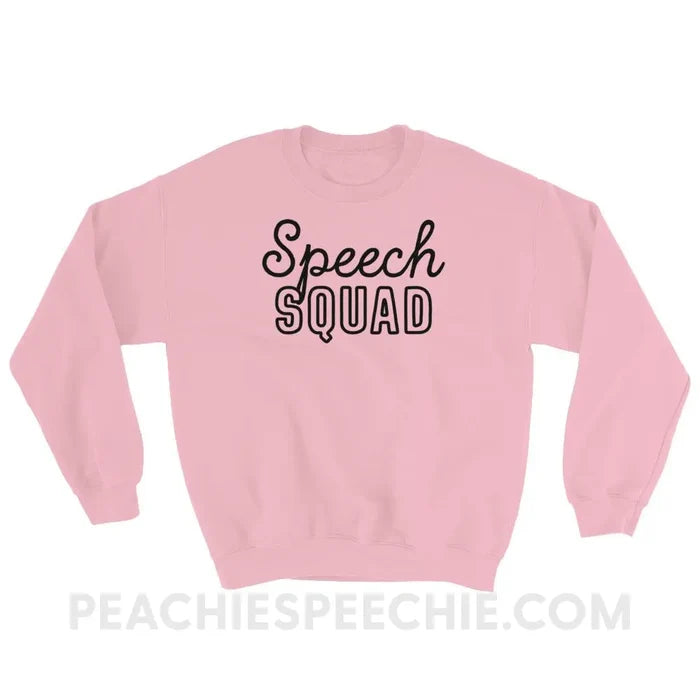 Speech Squad Classic Sweatshirt - Light Pink / S - Hoodies & Sweatshirts peachiespeechie.com