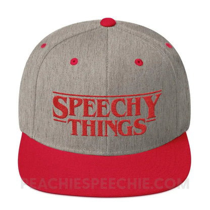 Heather Grey/ Red