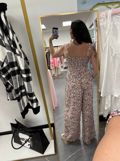 Spring Floral Print Jumpsuit - Intimate Whispers
