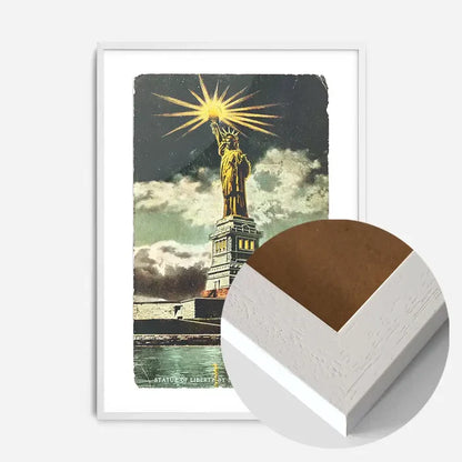 21x30cm | 8¼ x 11¾in / White Wood Frame