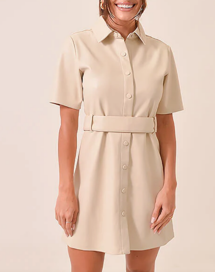 Steve Madden Jolene Faux Leather Dress
