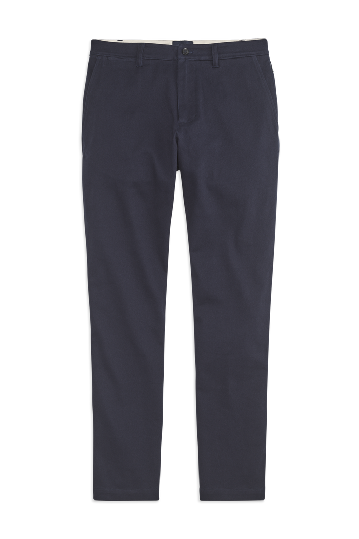 Front view of Stretch Twill Chino Slim Fit in Night Sky