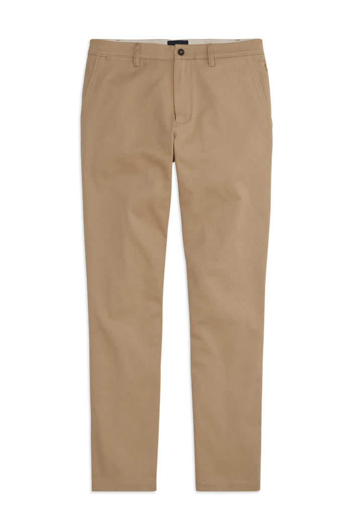 Front view of Stretch Twill Chino - Classic Fit in Sisal
