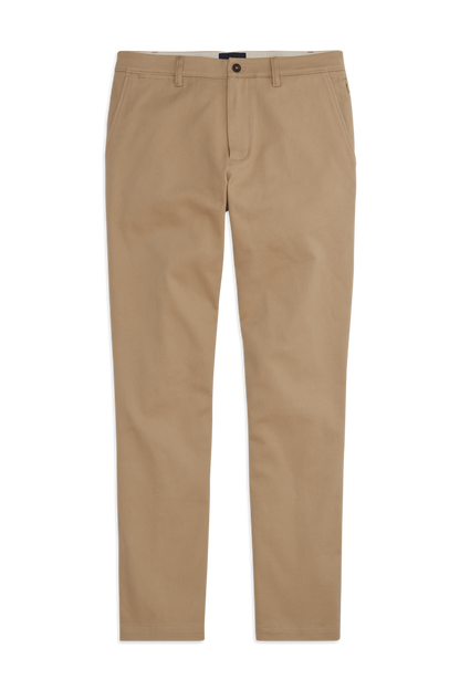 Front view of Stretch Twill Chino - Classic Fit in Sisal
