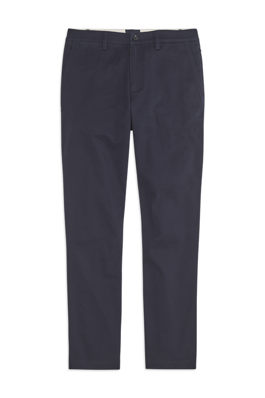 Front view of Stretch Twill Chino Relaxed FIt in Night Sky