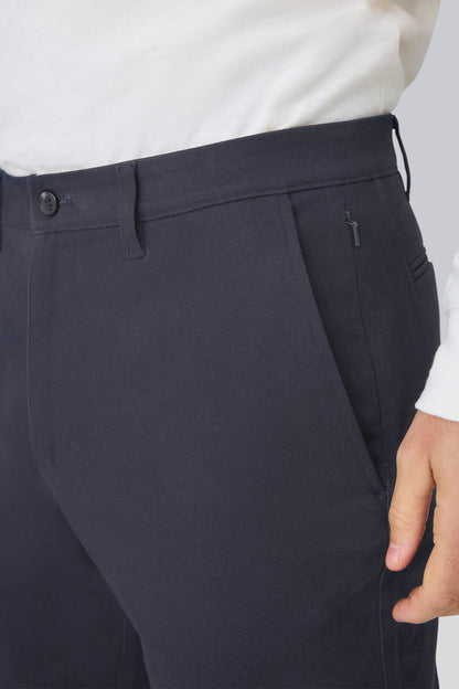 Side pocket view of Stretch Twill Chino Relaxed Pant in Night Sky