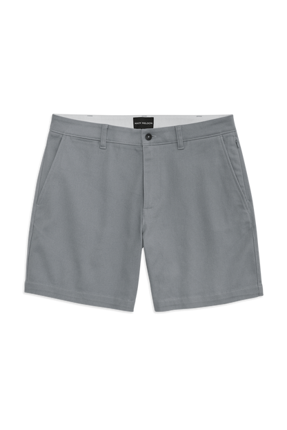 Front view of Stretch Twill Chino Shorts 7" in Monument