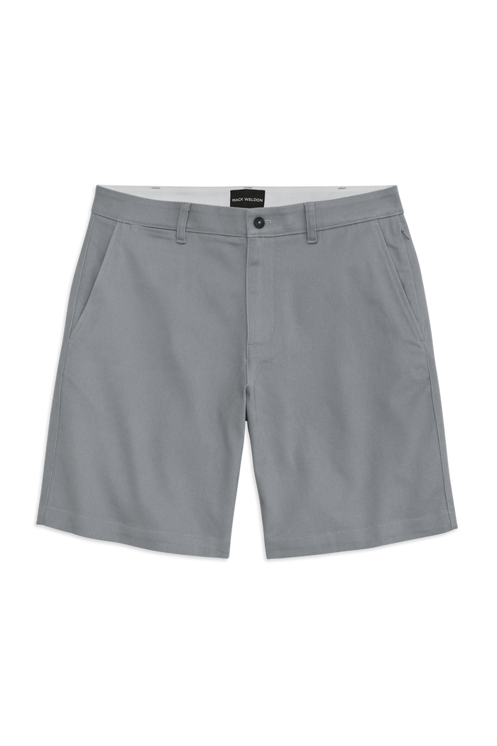 Front view of Stretch Twill Chino Short 9" in Monument