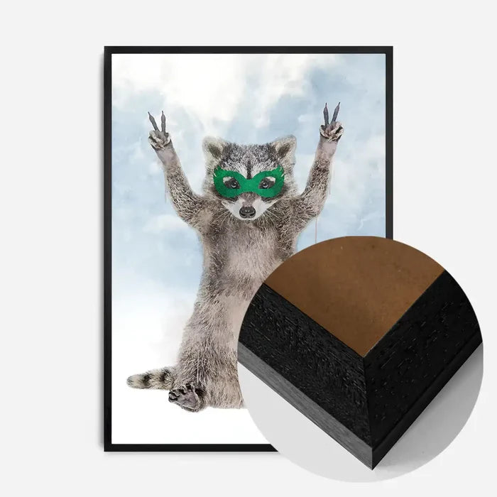 21x30cm | 8¼ x 11¾in / Black Wood Frame