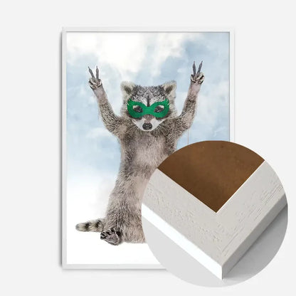 21x30cm | 8¼ x 11¾in / White Wood Frame