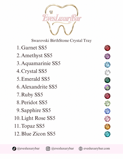 SWAROVSKI BIRTHSTONE CRYSTAL TRAY