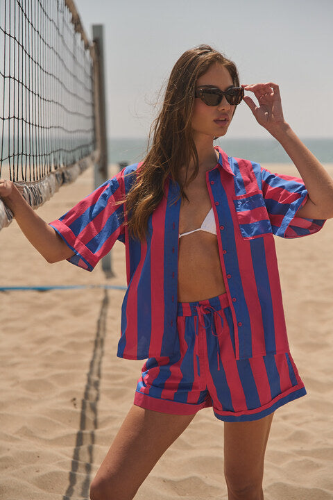 Taffy Oversized Button Down Top