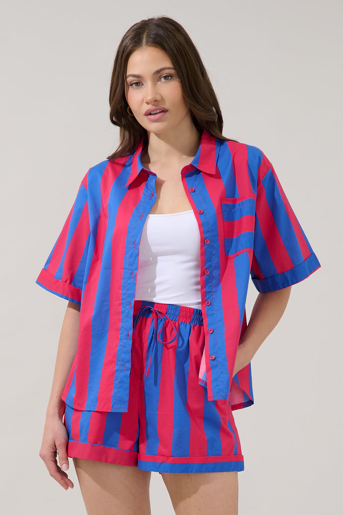 Taffy Oversized Button Down Top