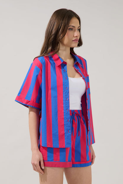 Taffy Oversized Button Down Top