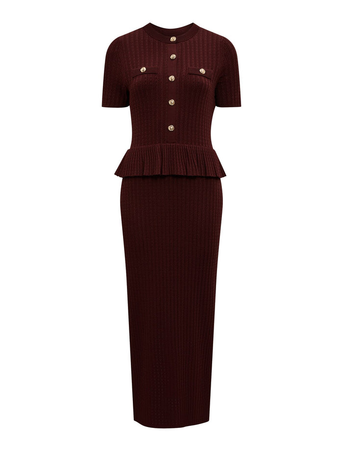 Tahlina Stitch Interest Midi Dress Forever New