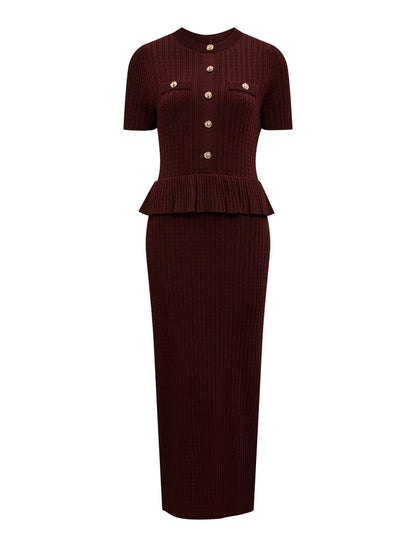 Tahlina Stitch Interest Midi Dress Forever New