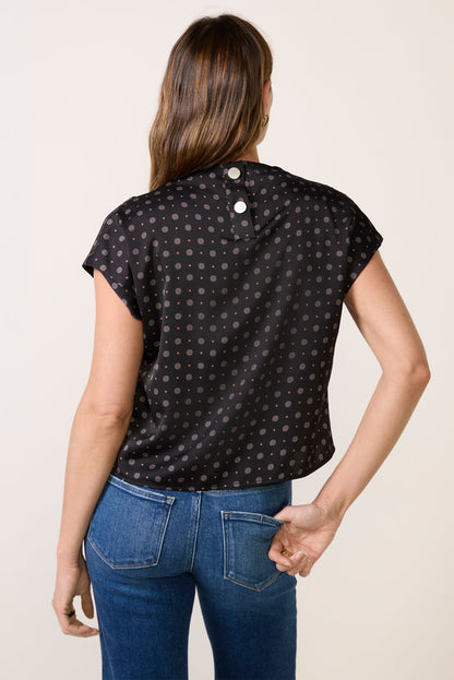 Talia Draped Satin Top