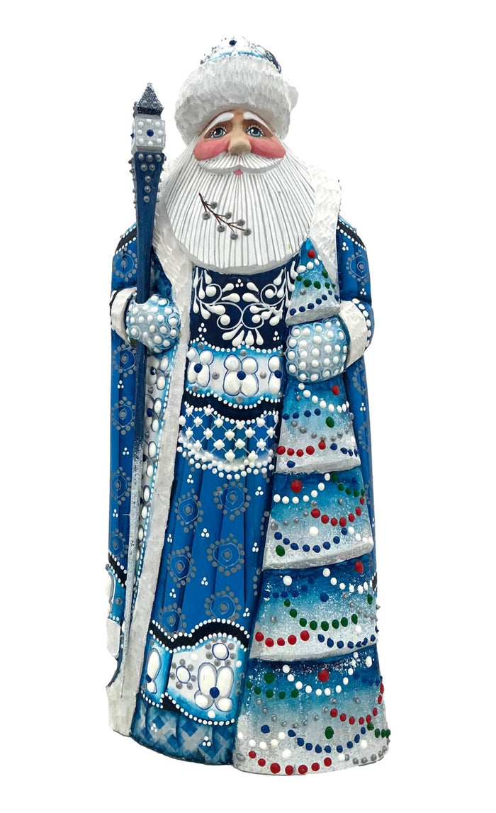 Tall Father Frost blue Coat Xmas Tree BuyRussianGifts Store