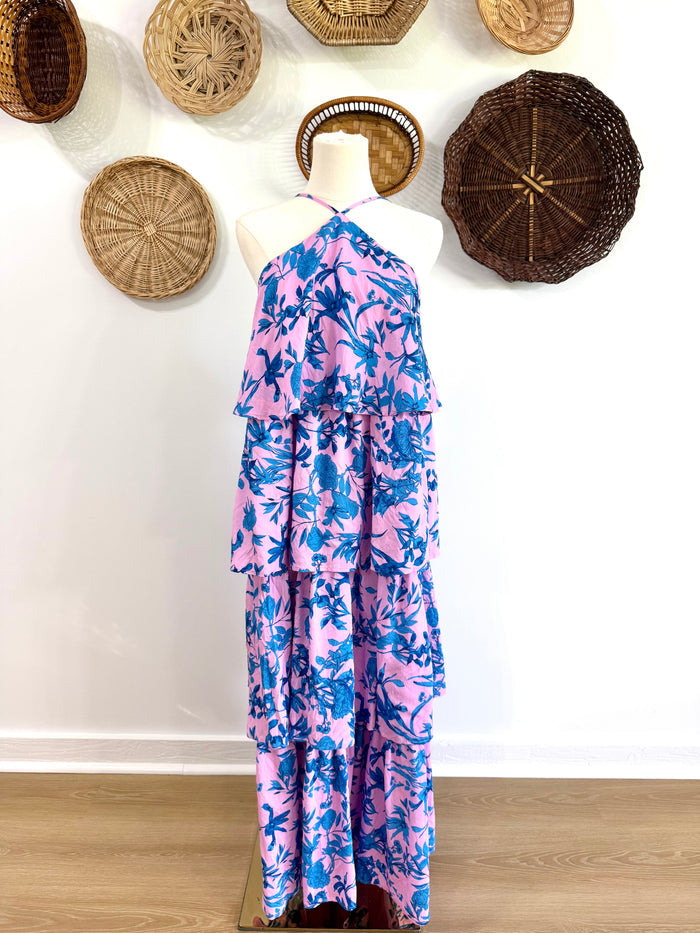 The Blane Tiered Ruffle Floral Maxi Dress