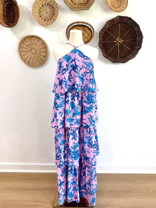 The Blane Tiered Ruffle Floral Maxi Dress