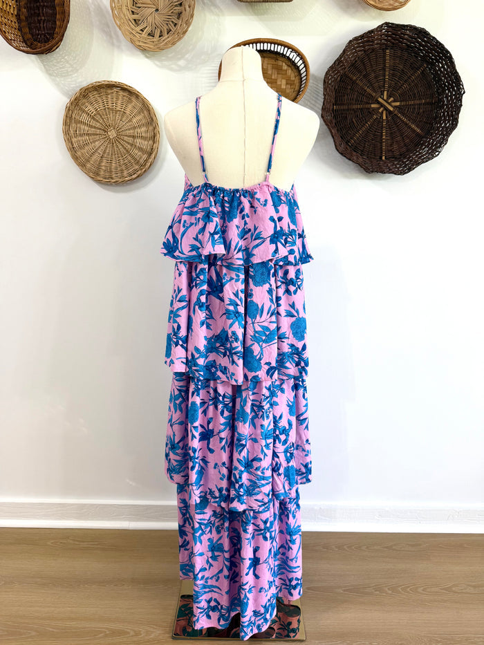 The Blane Tiered Ruffle Floral Maxi Dress