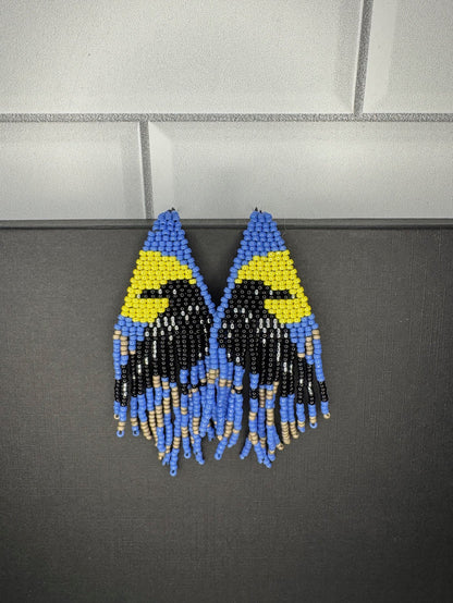 Raven with Moon (Blue)