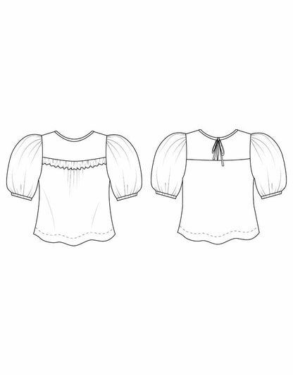 The Sagebrush Top Sewing Pattern, Friday Pattern Company