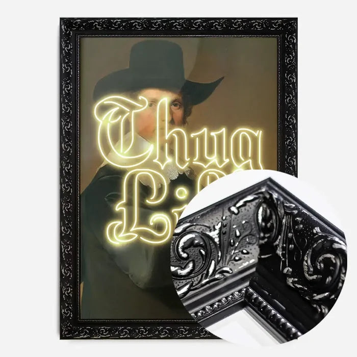 21x30cm | 8¼ x 11¾in / Black Ornate Frame