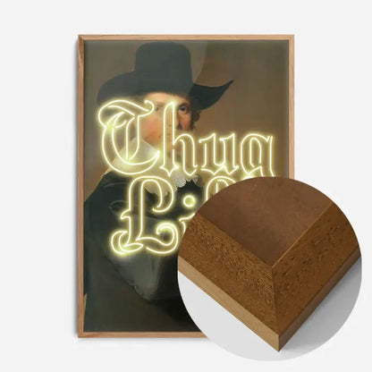 21x30cm | 8¼ x 11¾in / Oak Wood Frame