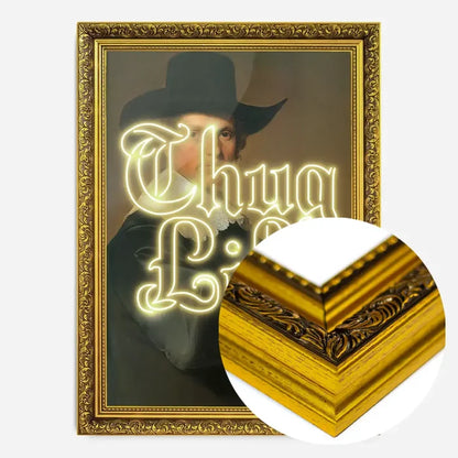 21x30cm | 8¼ x 11¾in / Gold Ornate Frame