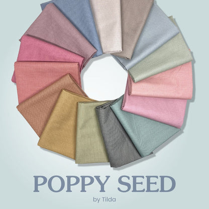 Tilda Poppy Seed Half Yard Bundle, quilting fabric