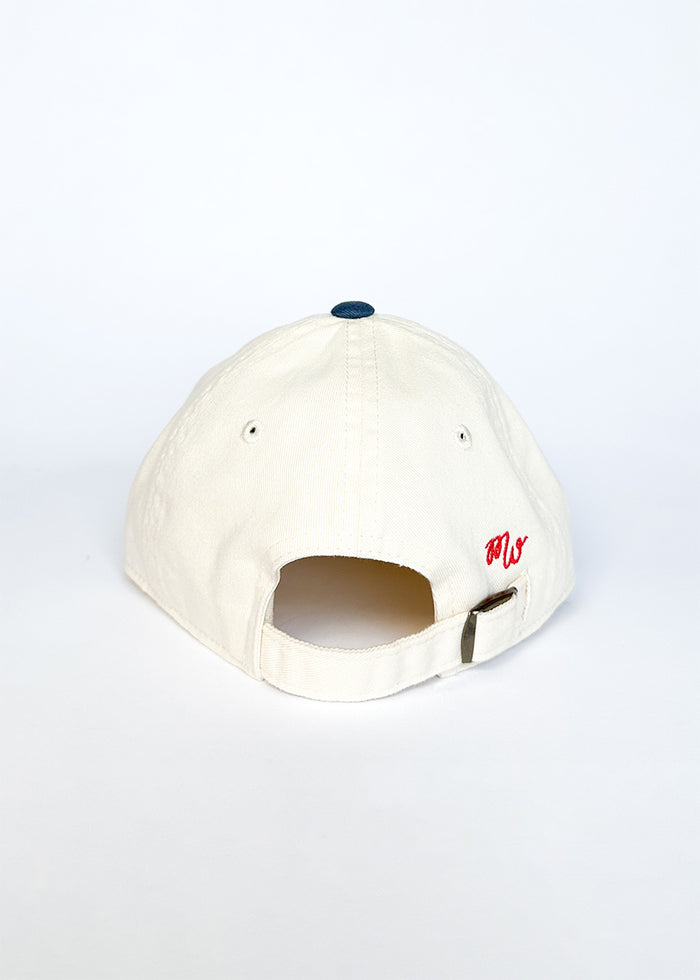 Toddler Chi Heart Icon Hat - Ivory & Breaker Blue