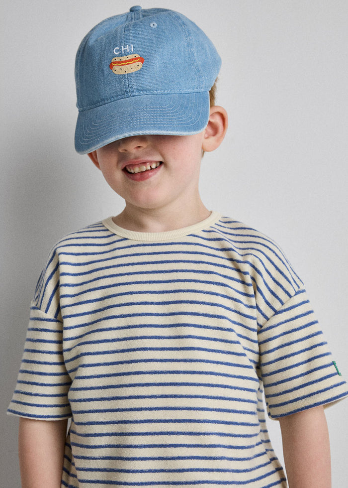 Toddler Tiny Chi Hot Dog Icon Hat - Denim