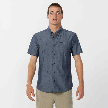 Topside Chambray Standard Short Sleeve Shirt - Chambray