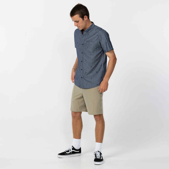 Topside Chambray Standard Short Sleeve Shirt - Chambray