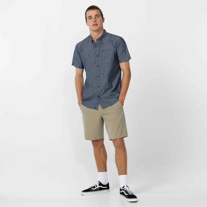 Topside Chambray Standard Short Sleeve Shirt - Chambray