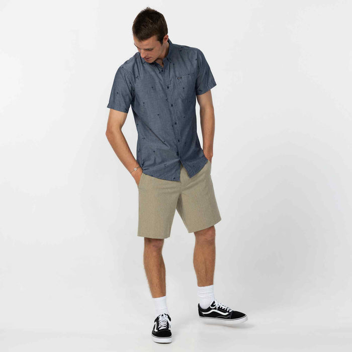 Topside Chambray Standard Short Sleeve Shirt - Chambray