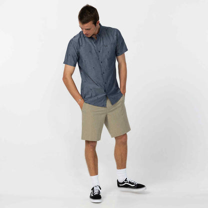 Topside Chambray Standard Short Sleeve Shirt - Chambray