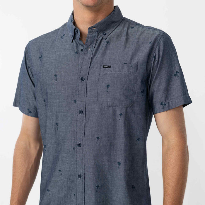 Topside Chambray Standard Short Sleeve Shirt - Chambray