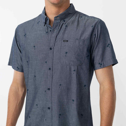 Topside Chambray Standard Short Sleeve Shirt - Chambray