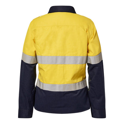 Torrent HRC2 Ladies Hi Vis Two Tone Open Front Shirt With Gusset Sleeves And Fr Reflective Tape