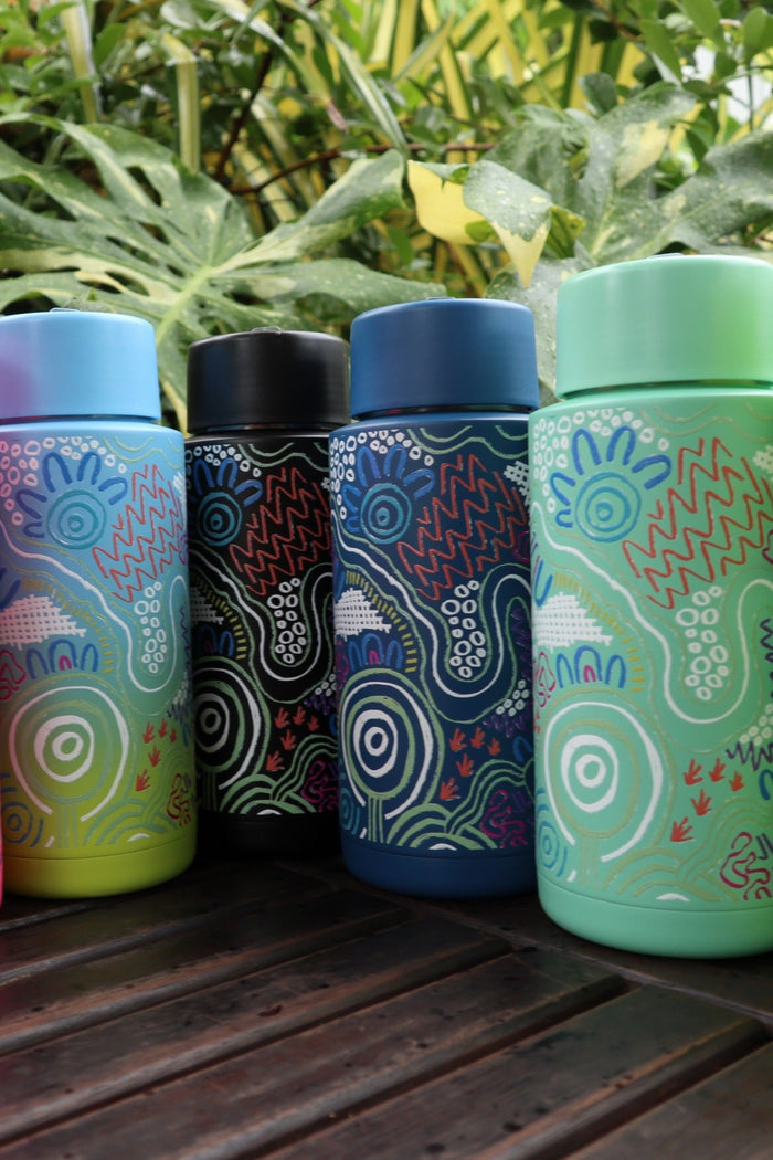 Tracking 1L Water Bottle – Aboriginal Art