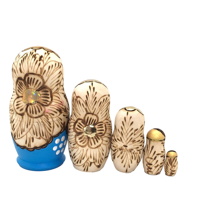 Blue nesting doll
