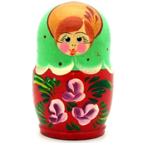 Traditional Red Green Nesting Doll
