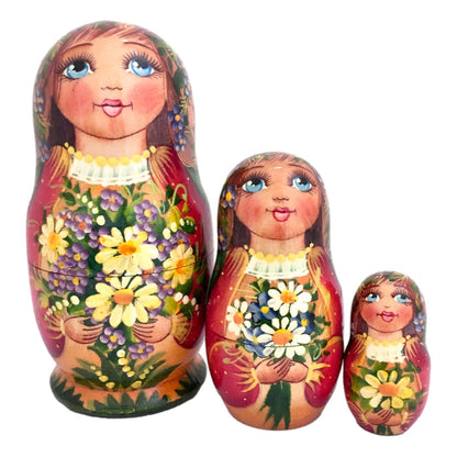 Traditional Russian Dolls Flower Design BuyRussianGifts Store